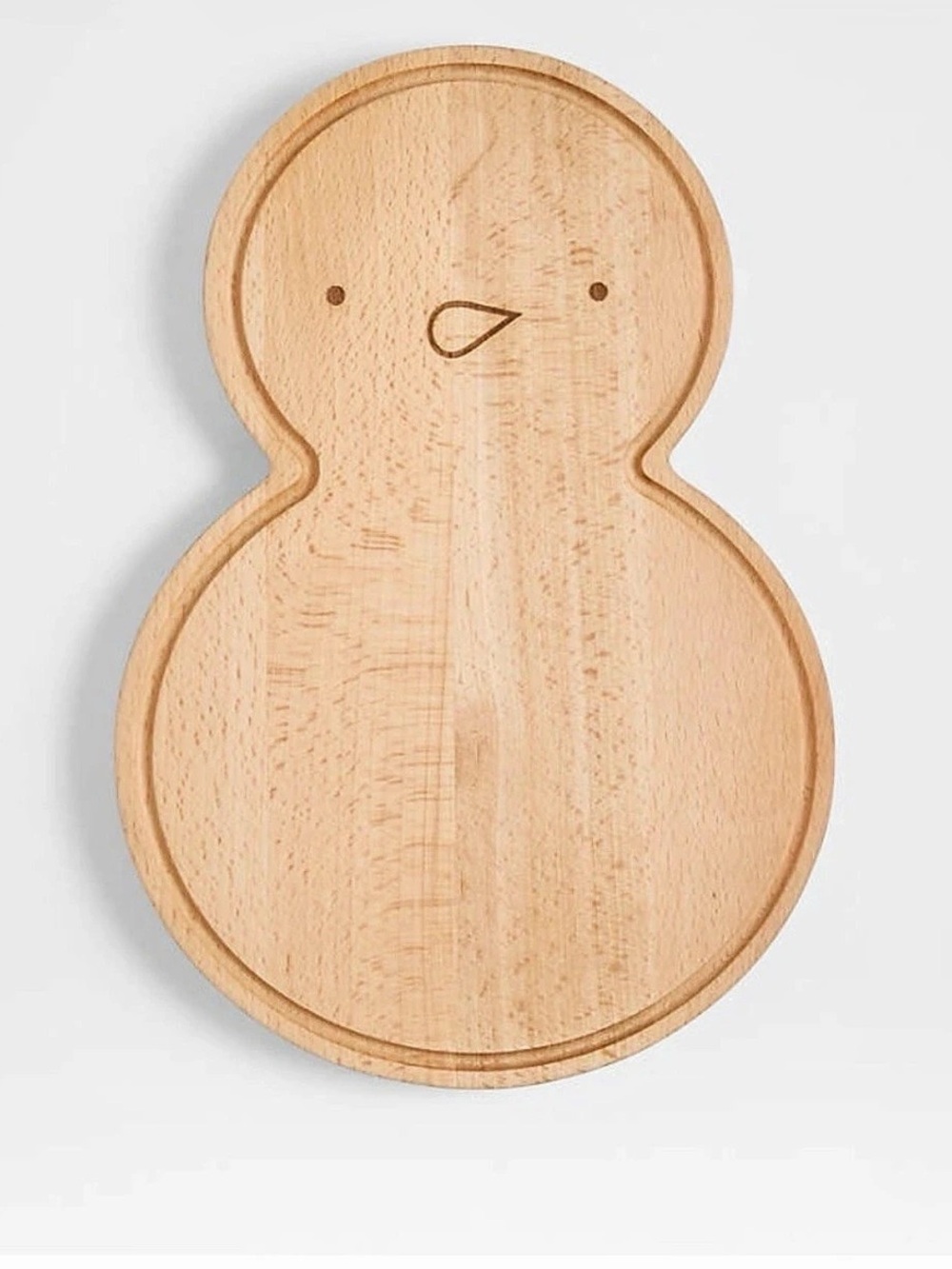 Crate&Barrel Snowman Wood Cutting Board